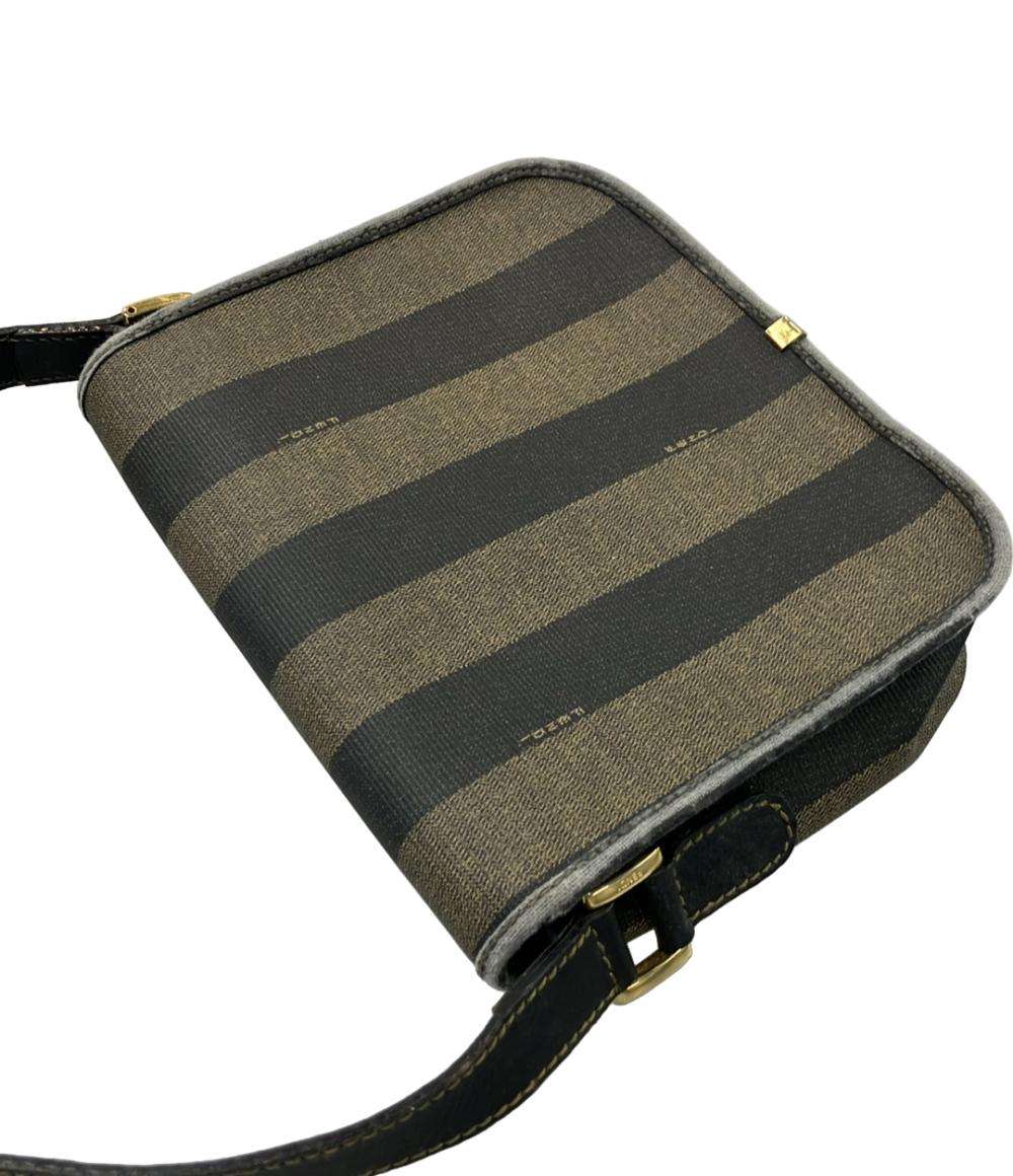 訳あり FENDI ショルダーバッグ ストライプ柄 レディース フェンディ