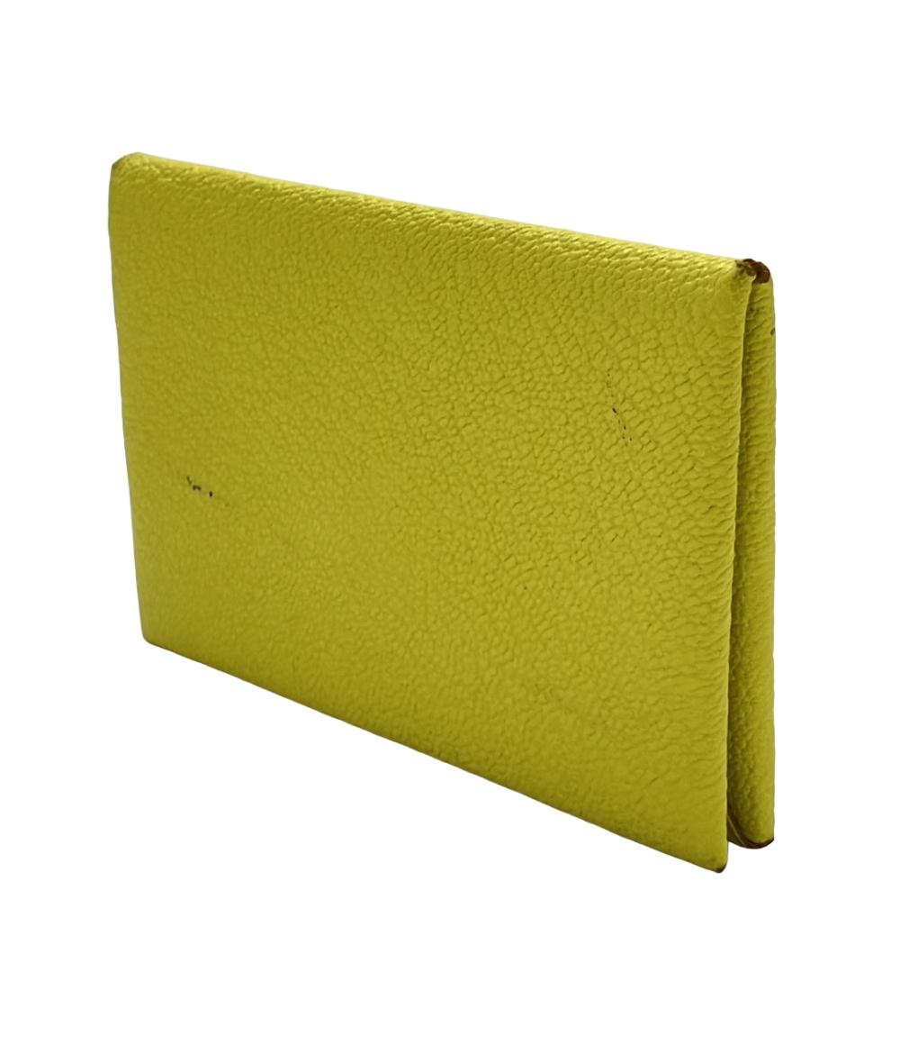 エルメス カードケース ◻︎O刻印 シルバー金具 ガルヴィ ユニセックス HERMES