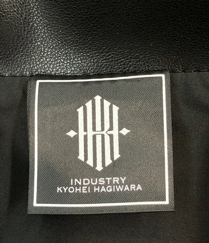 美品 KHI (KH INDUSTRY フェイクレザージャケット メンズ SIZE L ケーエイチインダストリー