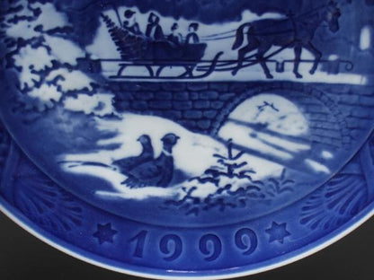 美品 ロイヤルコペンハーゲン イヤープレート 飾り皿 18cm 1999 Royal Copenhagen