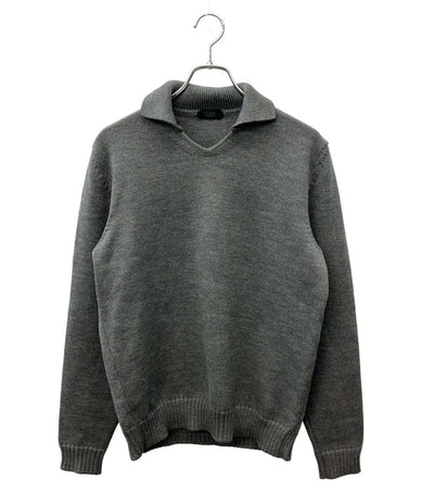 ZANONE 長袖ニット スキッパー ミドルゲージ  ウール メンズ SIZE 50 (XL) ザノーネ
