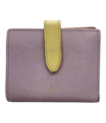 CELINE 二つ折り財布 スモールストラップウォレット レザー レディース セリーヌ