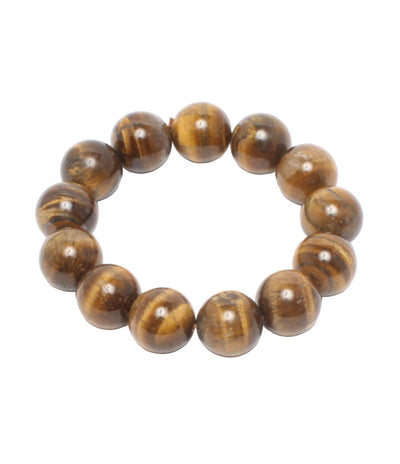 美品 ブレスレット タイガーアイ 16mm レディース