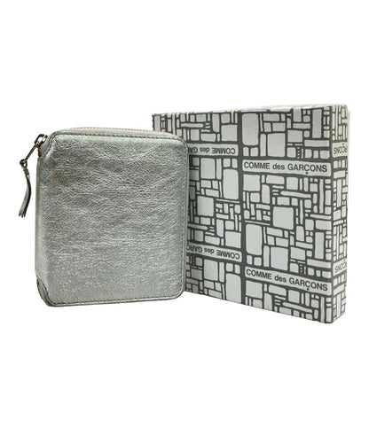 COMME des GARCONS ラウンドファスナー二つ折り財布 牛革 レディース コムデギャルソン