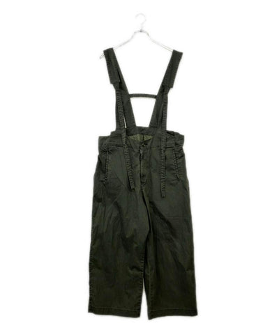 Y's ピグメントコーテッド アジャスタブルウエストオーバーオール メンズ ワイズ