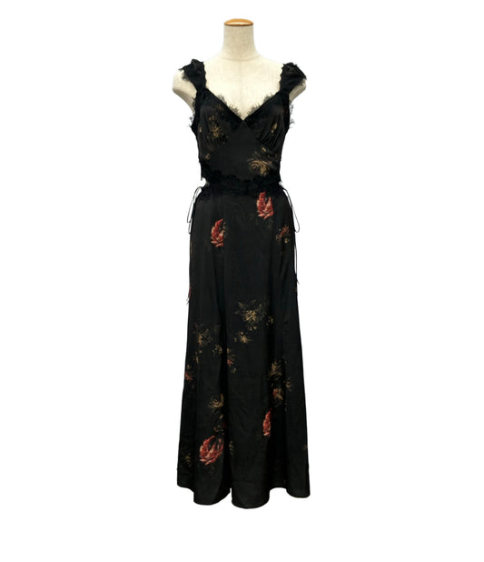 snidel ノースリーブワンピース 26ss レーストリムプリントキャミワンピース swfo261147 レディース SIZE 1 (S) スナイデル
