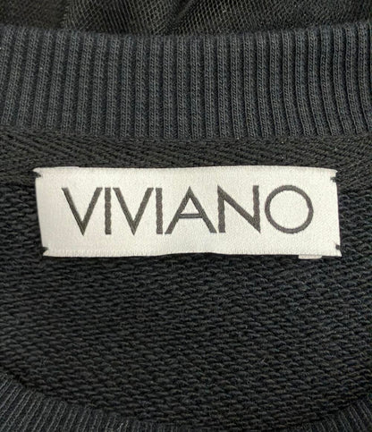 VIVIANO 長袖 チュールリイヤード スウェット レディース SIZE F (M) ヴィヴィアーノ