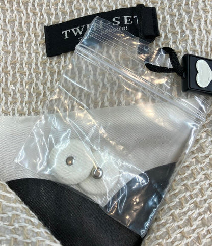 美品 ツインセット う ツイードコート レディース SIZE S TWIN-SET