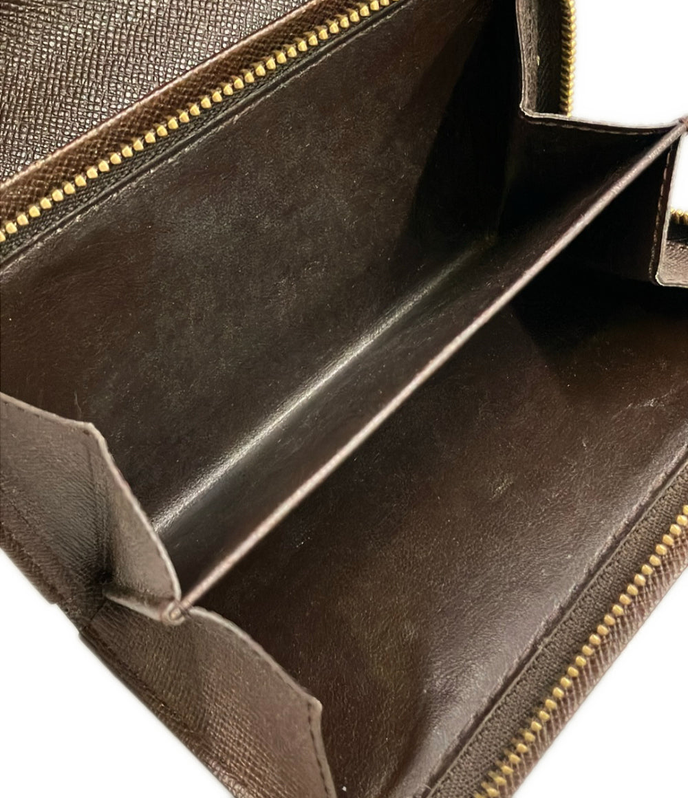 LOUIS VUITTON 二つ折り財布 ポルト モネ ビエ トレゾール ダミエ エベヌ N61730 レディース メンズ ルイ・ヴィトン