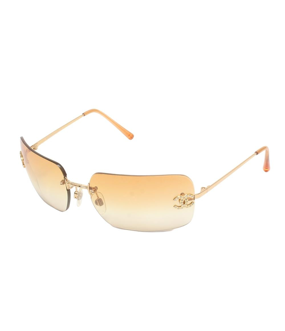 CHANEL サングラス アイウェア 62□17 オレンジ 4017ｰD レディース シャネル