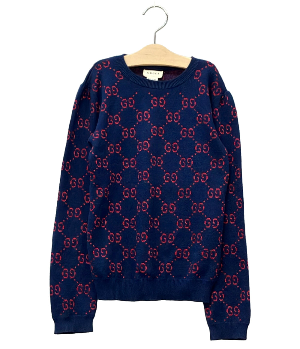 GUCCI 長袖ニット GG柄 ジャガード ラメ 571723GG キッズ SIZE 10 (140) グッチ