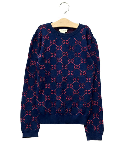 GUCCI 長袖ニット GG柄 ジャガード ラメ 571723GG キッズ SIZE 10 (140) グッチ