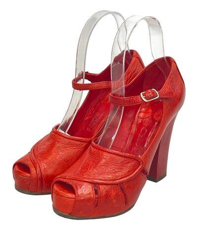 クロエ オープントゥサンダル  チャンキーヒール レディース SIZE 36 1/2 (M) Chloe