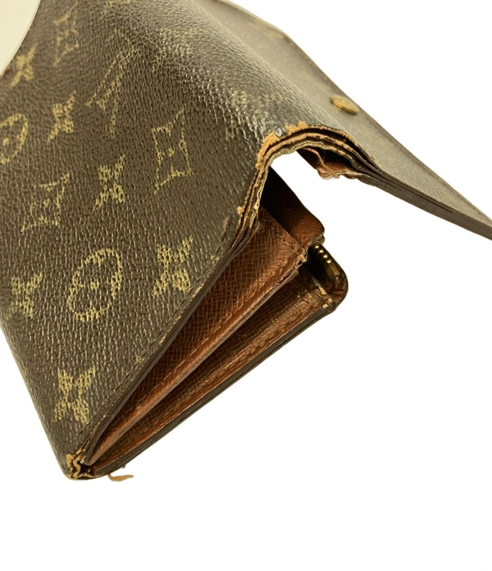 訳あり LOUIS VUITTONさ 二つ折り財布 ポルトモネ ビエトレゾール