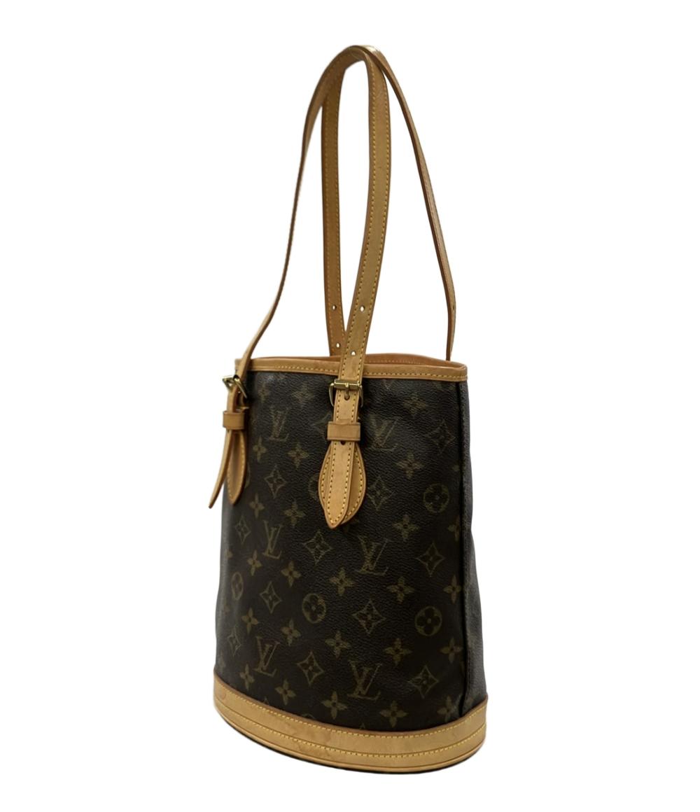 訳あり LOUIS VUITTON トートバッグ ショルダーバッグ 肩掛け バケットPM モノグラム M42238 レディース ルイ・ヴィトン