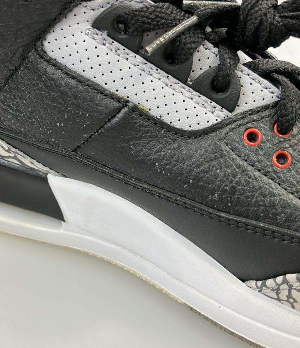 NIKE ミドルカットスニーカー AIR JORDAN 3 RETRO OG 854262-001 メンズ SIZE 28.5 (XL) ナイキ