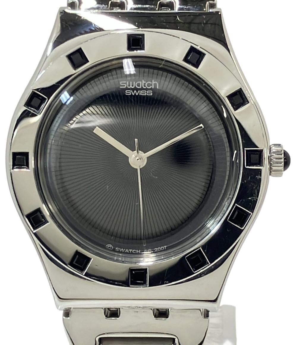 スウォッチ 腕時計 IRONY クオーツ ブラック メンズ Swatch