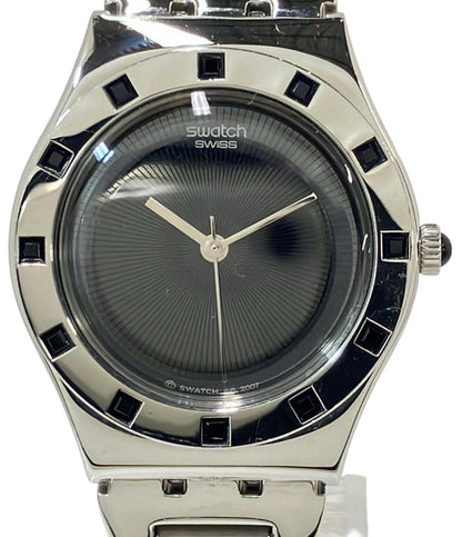 スウォッチ 腕時計 IRONY クオーツ ブラック メンズ Swatch