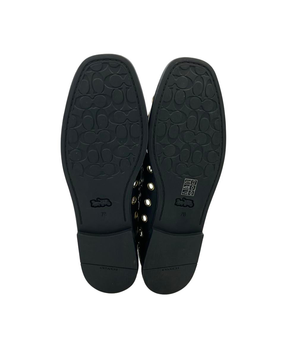 美品 COACH フラットシューズ エミリア メリー ジェーン グロメット レディース SIZE 7 B コーチ