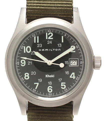 HAMILTON 腕時計 カーキ Khaki クオーツ ブラック 6361 メンズ ハミルトン