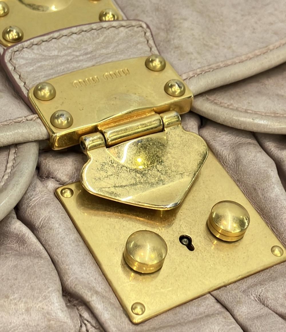 【miumiu】マテラッセ　2way ショルダーバッグ Miu Miu 2way ハンドバッグ ショルダーバッグ 斜め掛け マテラッセ