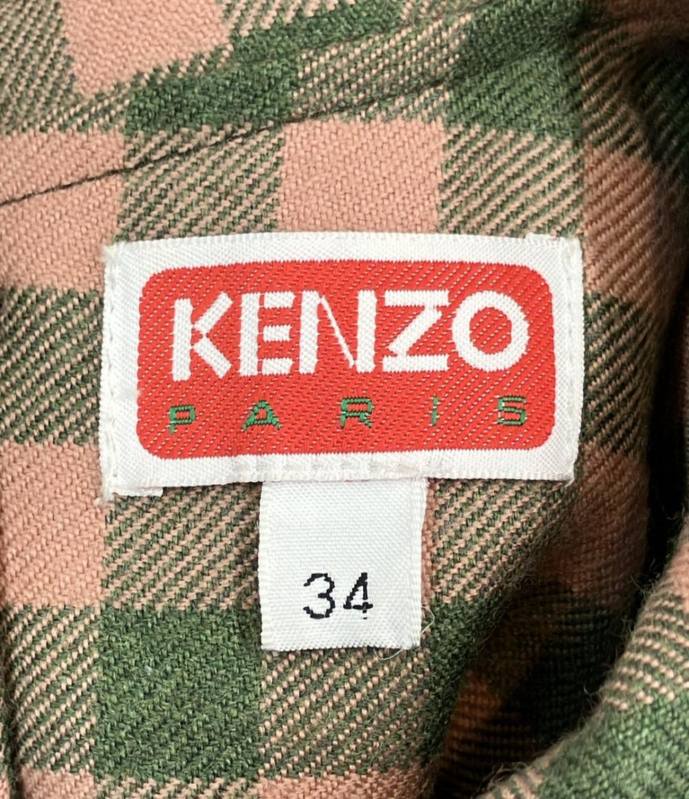美品 ケンゾーパリス チェック柄ワンピース レディース SIZE 34 (S) KENZO PARIS