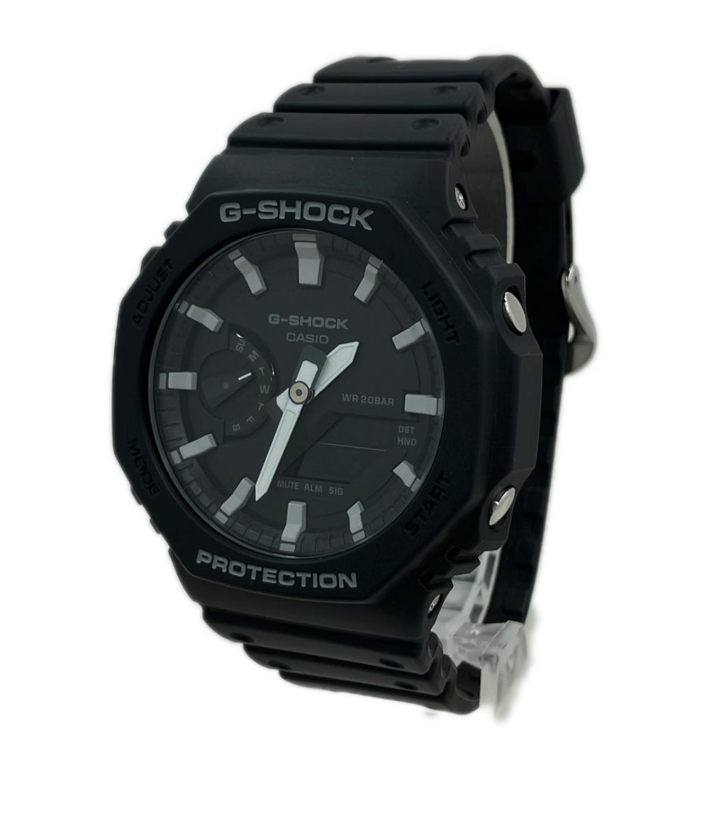 美品 CASIO 腕時計 G-SHOCK クオーツ ブラック GA-2100 メンズ カシオ