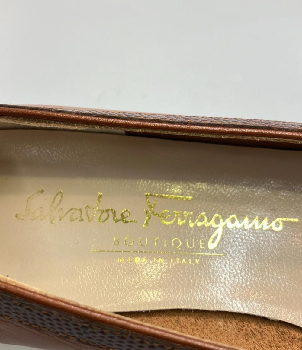 サルヴァトーレフェラガモ パンプス フラットシューズ ヴァラ レディース SIZE 7 Salvatore Ferragamo