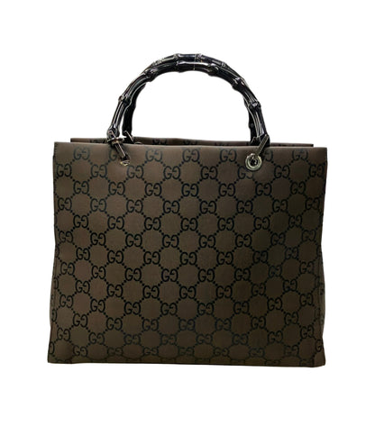 GUCCI トートバッグ ナイロン キャンバス バンブー 002 1010 002404 レディース グッチ