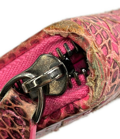 BOTTEGA VENETA ラウンドファスナー長財布 イントレチャート パイソン レディース ボッテガ・ヴェネタ