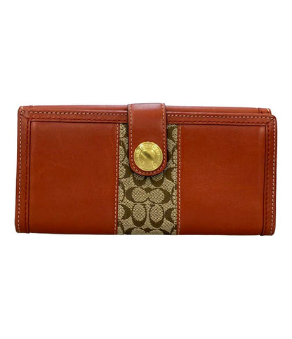 コーチ 二つ折り長財布 ミニシグネチャー レディース COACH