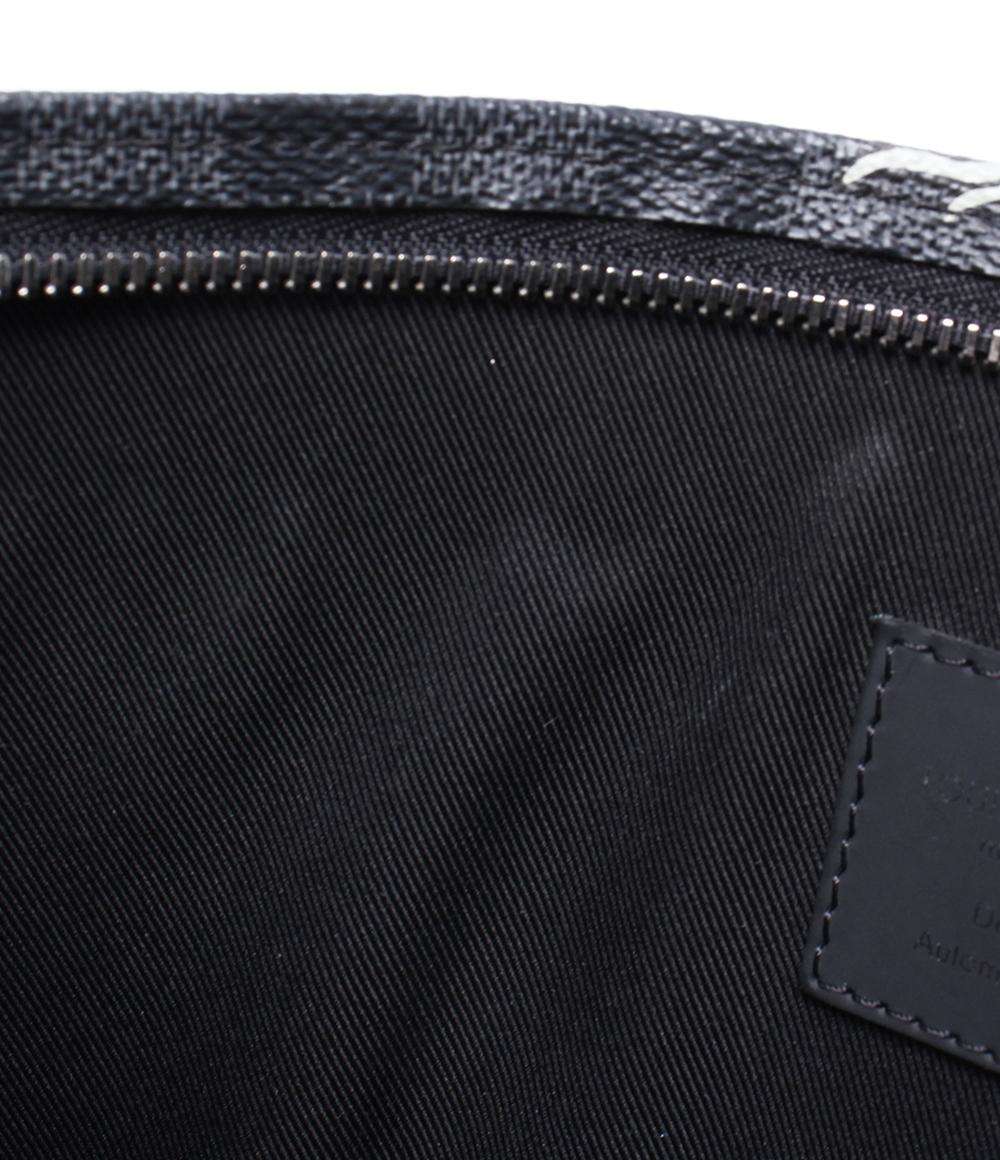 ルイ・ヴィトン クラッチバッグ セカンドバッグ クリストファーネメスコラボ ポシェット ヴォワヤージュ ダミエ グラフィット N61234 メンズ