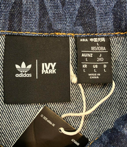 美品 adidas IVYPARK デニムジャケット x IVY PARK  タグ付き オーバーサイズ 2WAY仕様 モノグラム デニム トラックジャケット H61700 メンズ
