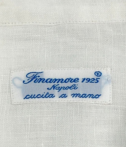 フィナモレ 長袖シャツ リネン メンズ SIZE 40 (M) FINAMORE