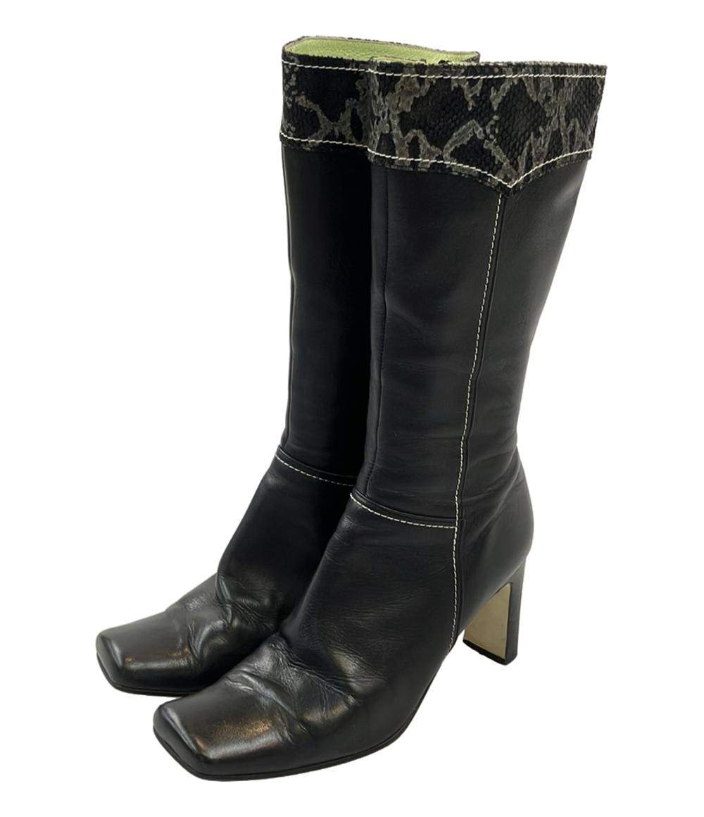 BALENCIAGA ミドルブーツ パイソン柄 レディース SIZE 35 1/2 (23.5cm) バレンシアガ