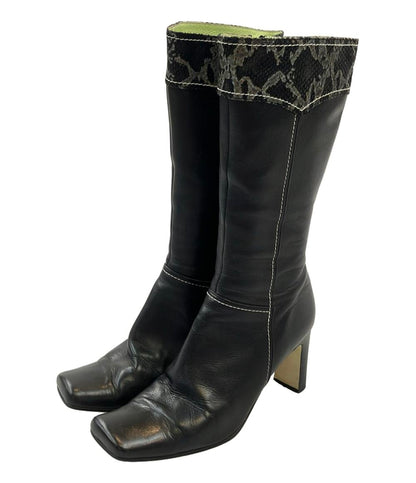 BALENCIAGA ミドルブーツ パイソン柄 レディース SIZE 35 1/2 (23.5cm) バレンシアガ