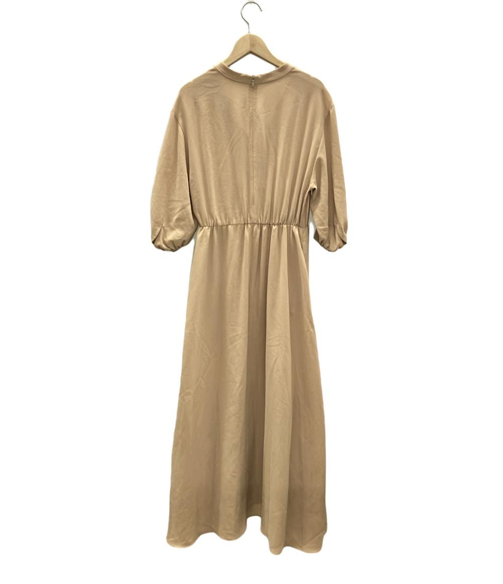 美品 マルティニーク 半袖カシュクールワンピース レディース martinique