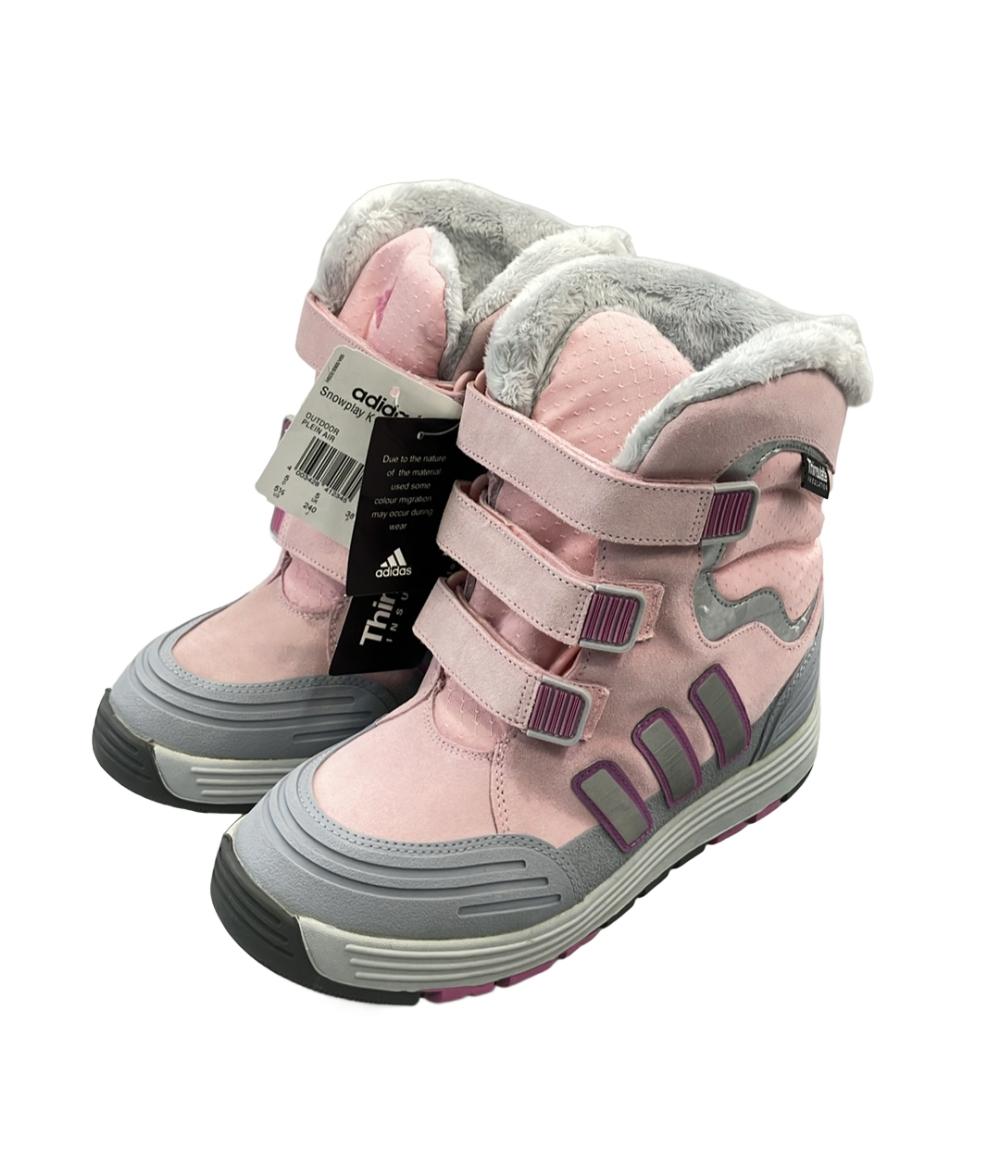 美品 adidas スノーブーツ スノープレイ K 909153 レディース SIZE
