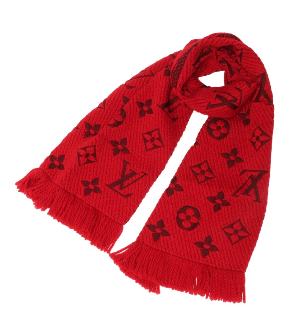 美品 ルイ・ヴィトン マフラー エシャルプ ロゴマニア M72432 レディース LOUIS VUITTON