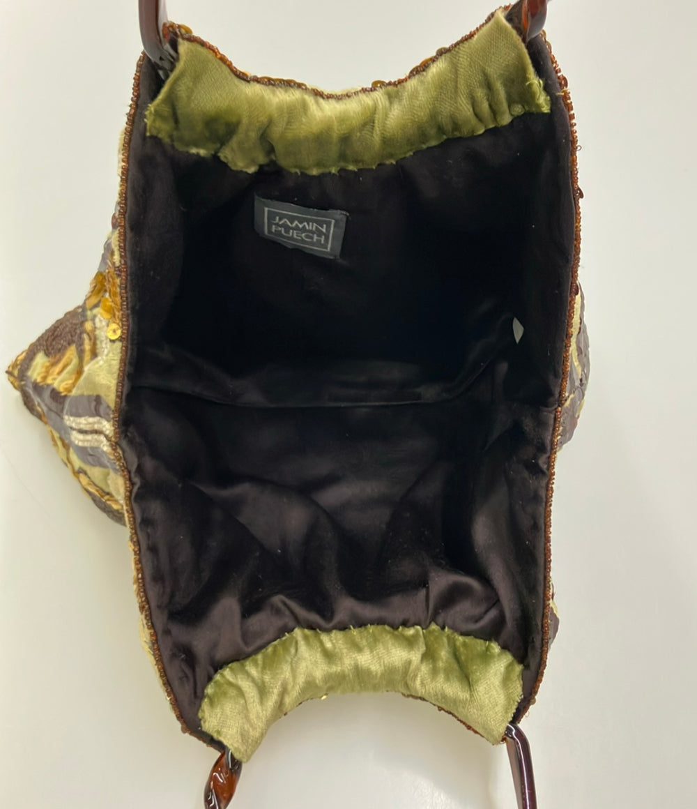美品 JAMIN PUECH ハンドバッグ ビーズバッグ レディース ジャマンピュエッシュ