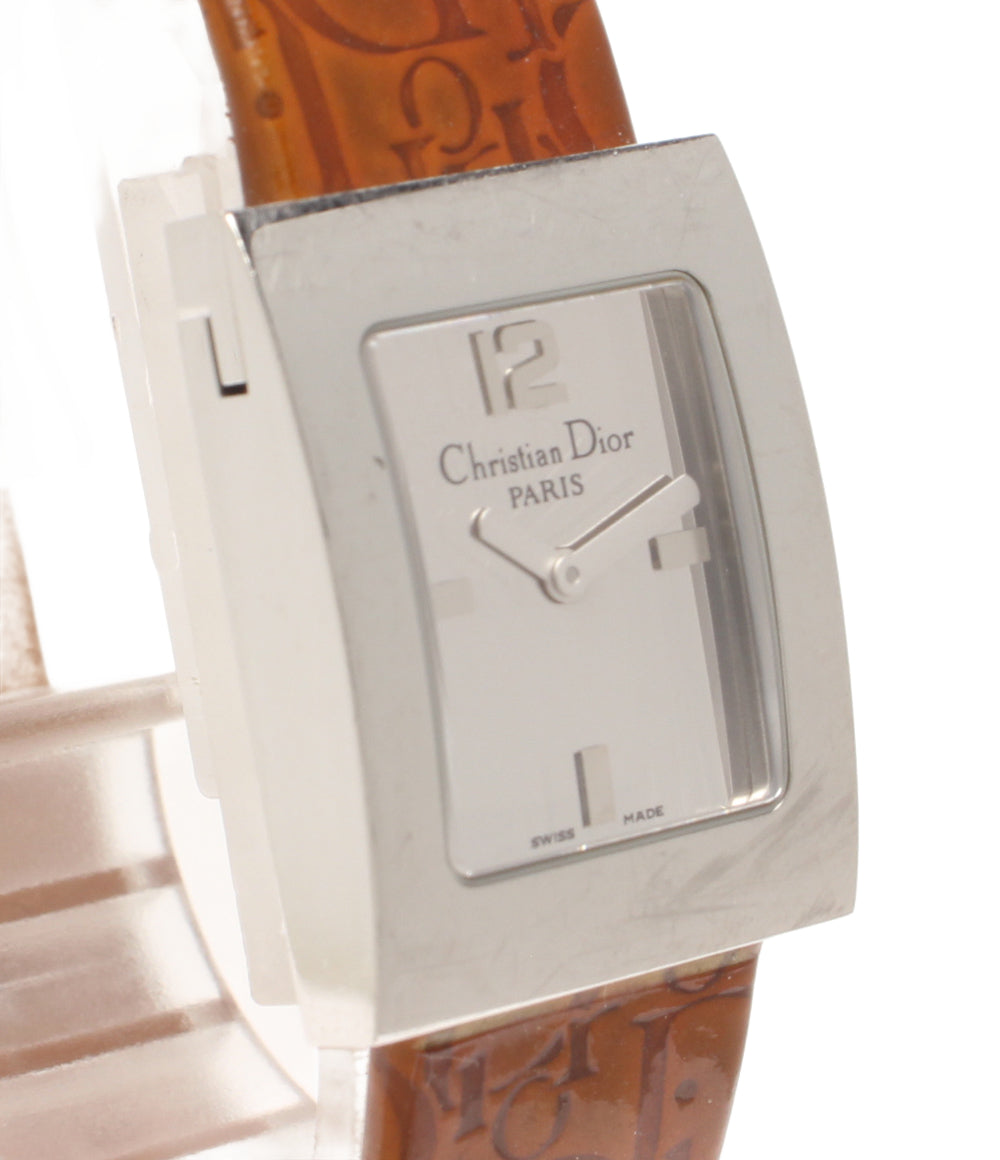 Christian Dior 腕時計 マリス スクエア クオーツ シルバー D78-109