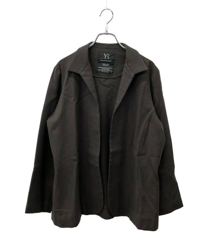 Y's Yohji Yamamoto テーラード ジャケット ウール ドレープコート 無地 YR-J29-199 レディース SIZE 3 (L) ワイズ ヨウジヤマモト