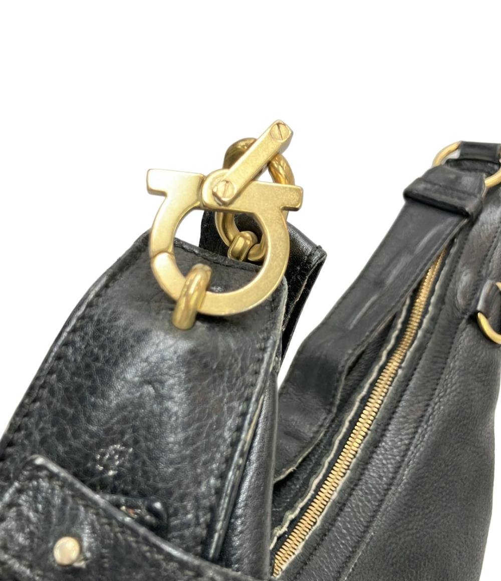 Salvatore Ferragamo ショルダーバッグ ホーボーバッグ 肩掛け レザー ガンチーニ レディース サルヴァトーレフェラガモ