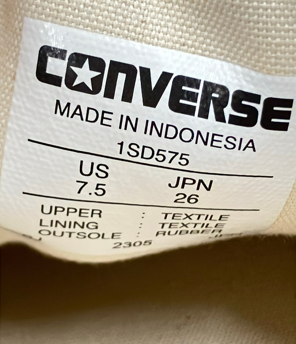 美品 CONVERSE ハイカットスニーカー サイドジップ ALL STAR GOLDZIP 3 HI 1SD575 メンズ SIZE 26.0 コンバース