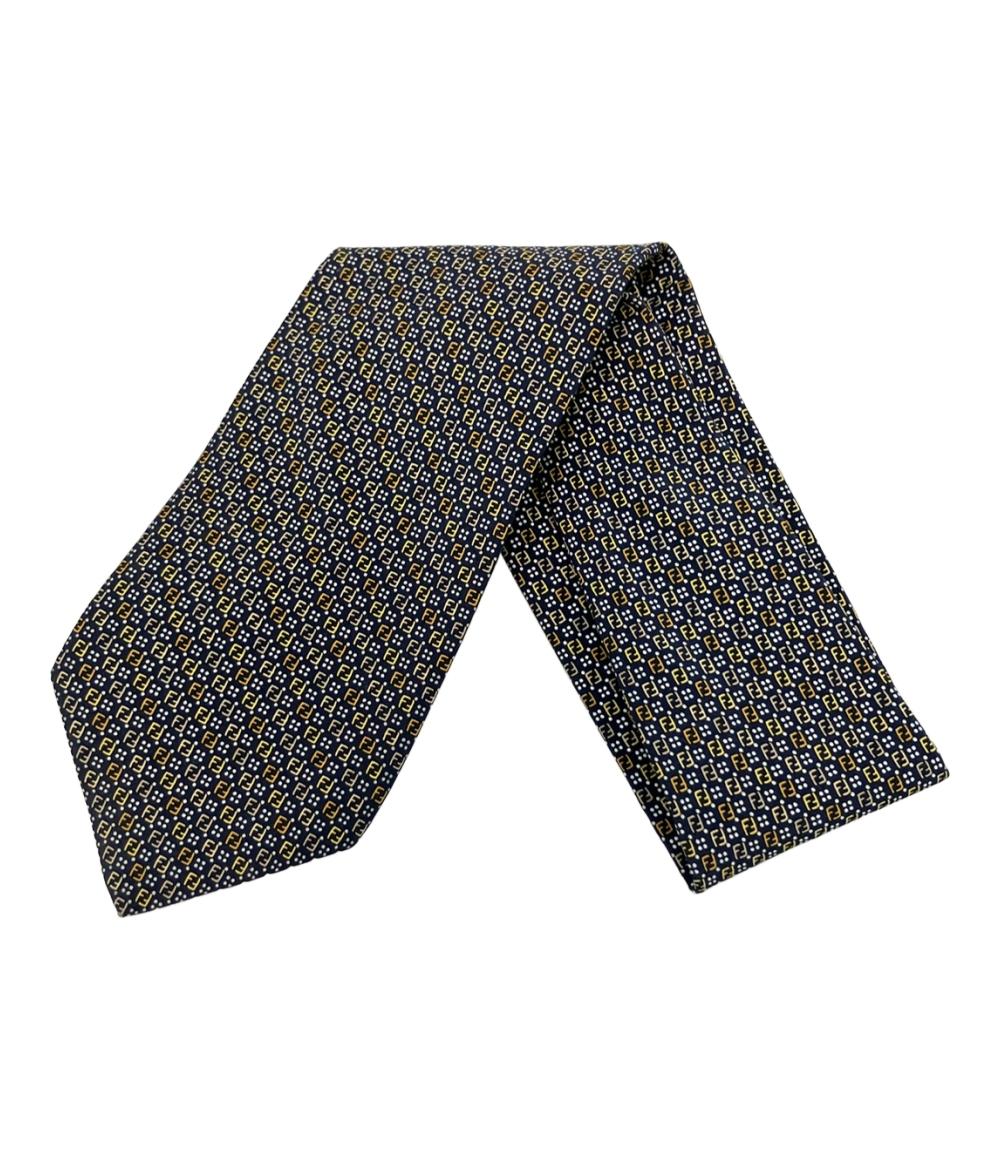 フェンディ ネクタイ シルク100% 2本セット　新品未使用 楽天市場】FENDI フェンディ ネクタイ シルク100％ ネイビー スーツ