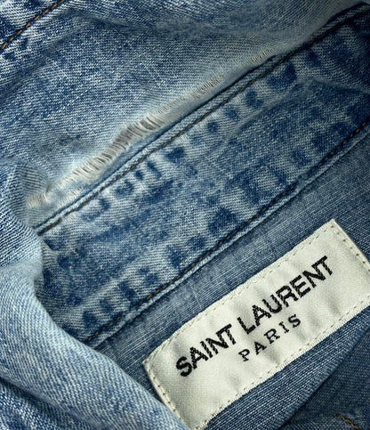 訳あり サンローラン デニムシャツ メンズ SIZE L (L) SAINT LAURENT