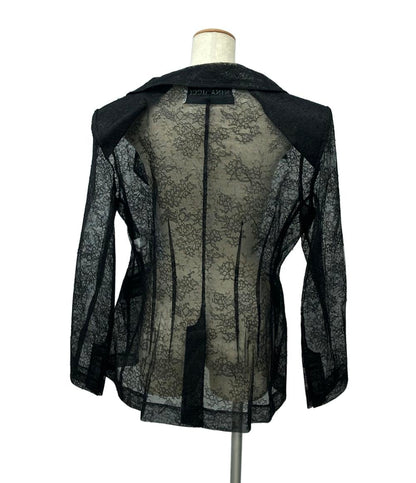 NINA RICCI テーラードジャケット レース ダブルブレスト 透け感 フロントボタン留め レディース SIZE 46 (L) ニナリッチ