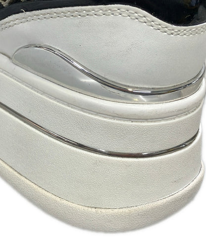 MICHAEL KORS ローカット厚底スニーカー ヘイズ レオパードプリント カーフヘア 43T4HYFS1H レディース SIZE US 7.5 マイケルコース