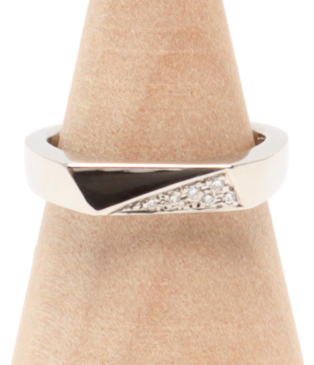 美品 リング 指輪 Pt900 ダイヤ 0.04ct レディース SIZE 12号