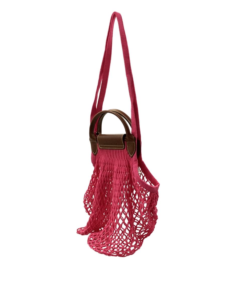 美品 Longchamp 2way ハンドバッグ ショルダーバッグ 肩掛け プリアージュフィレ レディース ロンシャン